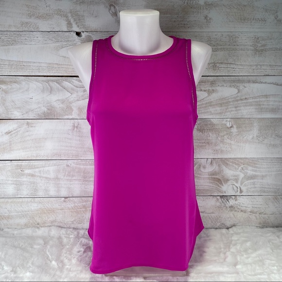 J. Crew Tops - J. Crew Fushia Polyester Tank Top